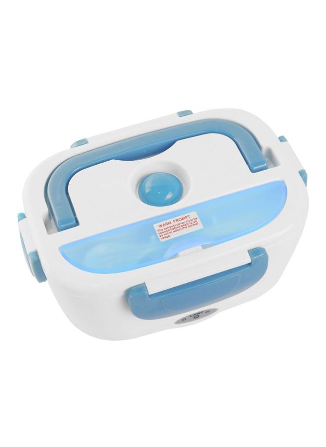 Portable Electric Heating Lunch Box Blue/White 0.6Liters