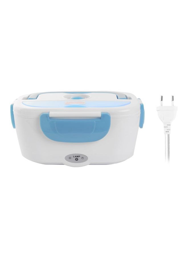 Portable Electric Heating Lunch Box Blue/White 0.6Liters