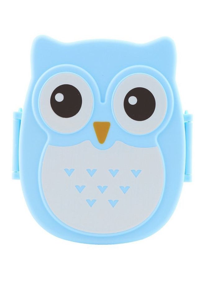 Owl Shaped Lunch Box Blue/White/Black 17x13x7centimeter