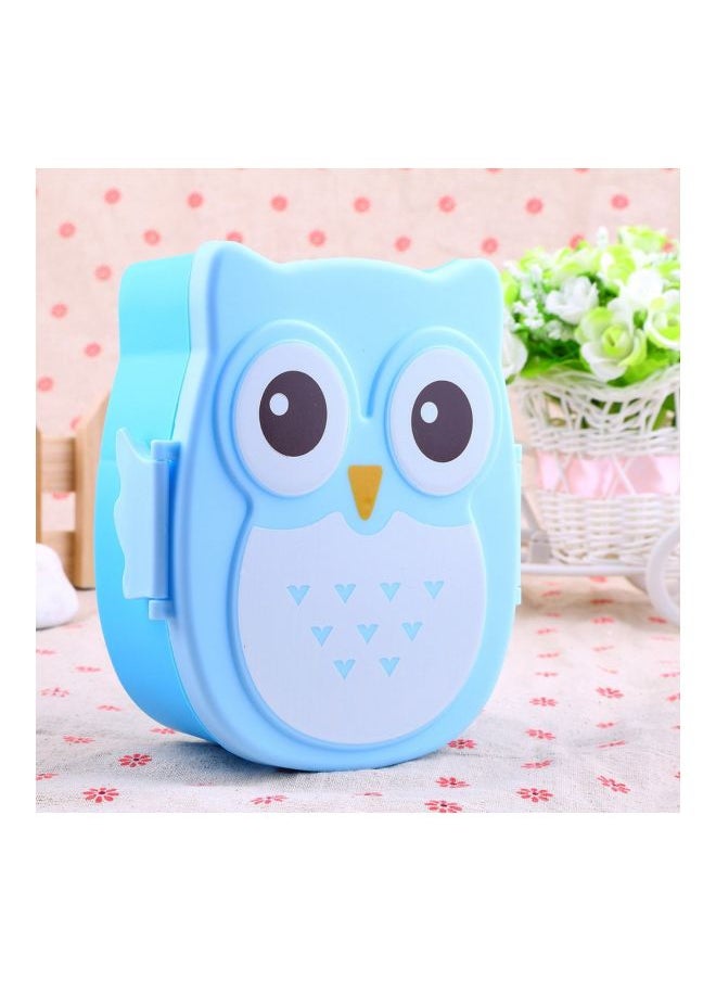 Owl Shaped Lunch Box Blue/White/Black 17x13x7centimeter