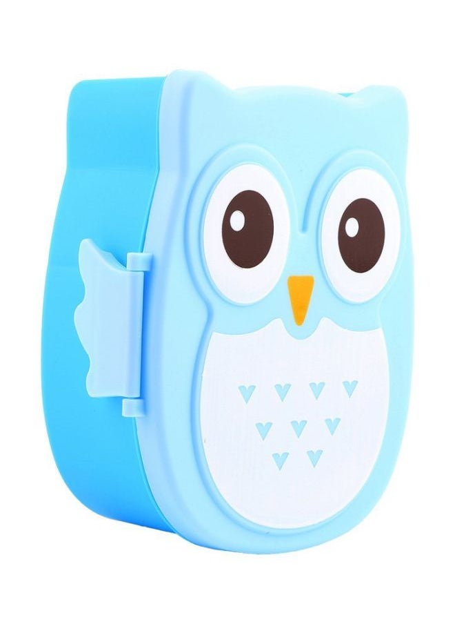 Owl Shaped Lunch Box Blue/White/Black 17x13x7centimeter