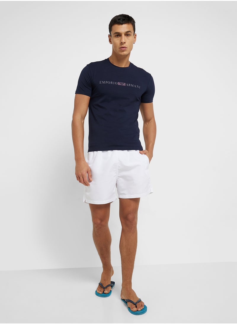 Beachwear Logo Crew Neck T-Shirt