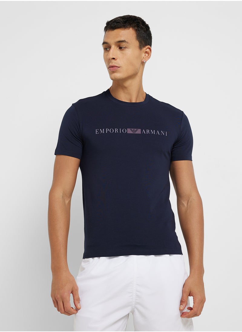 Beachwear Logo Crew Neck T-Shirt
