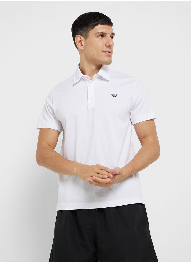 Beachwear Logo Polo Shirt