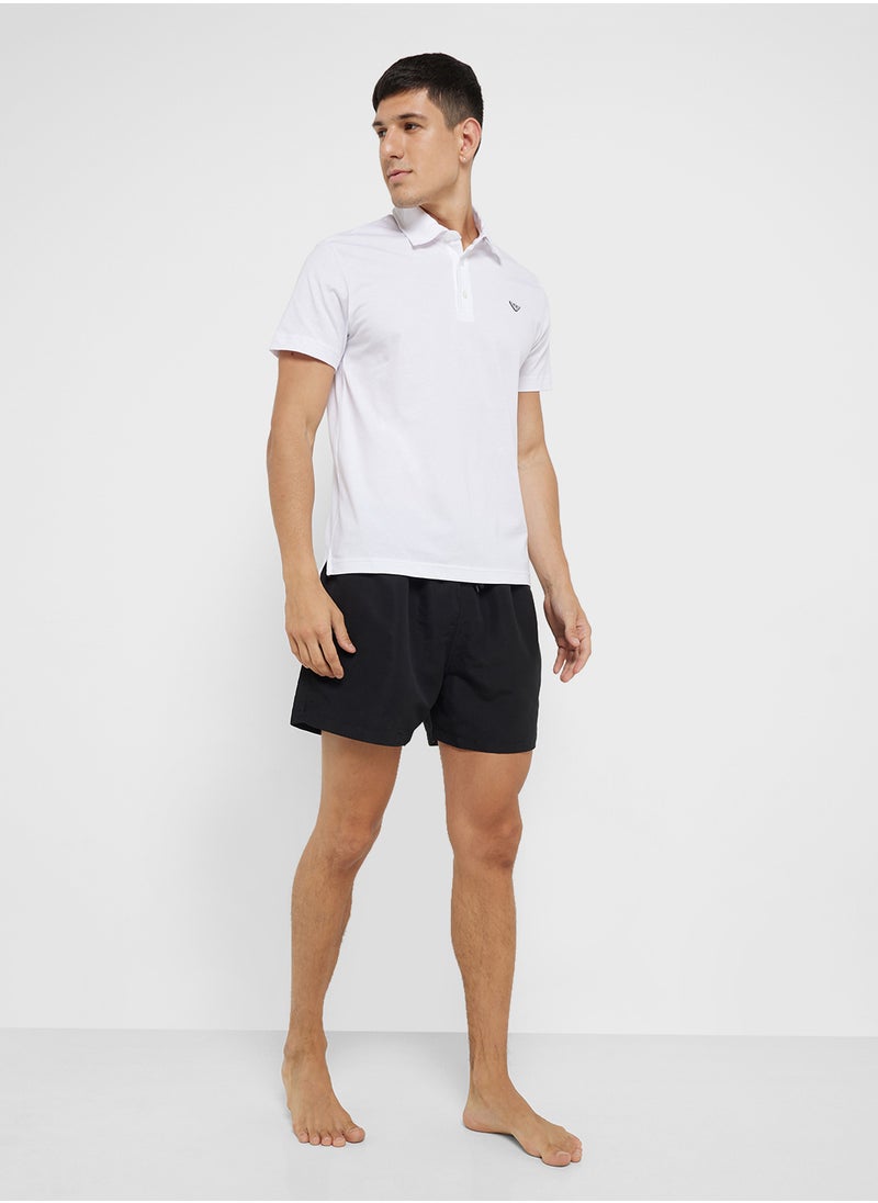 Beachwear Logo Polo Shirt