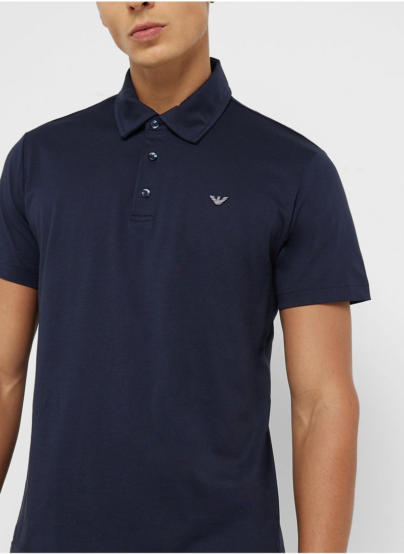 Beachwear Logo Polo Shirt