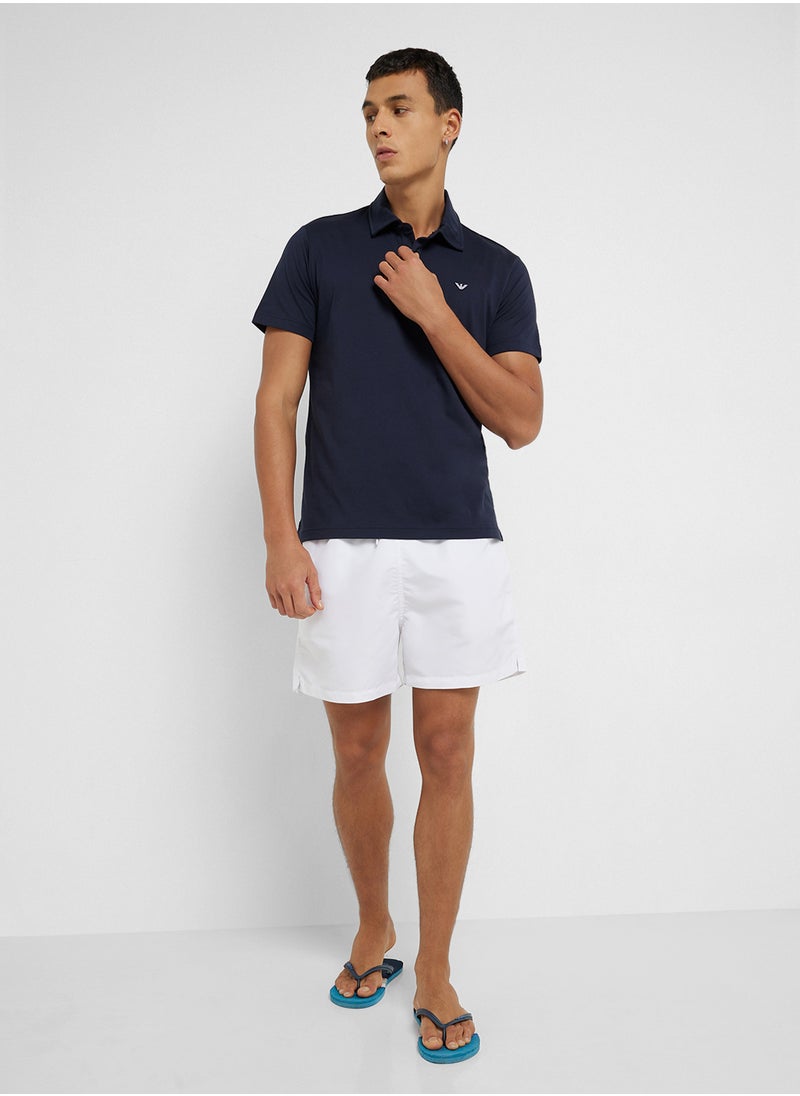 Beachwear Logo Polo Shirt