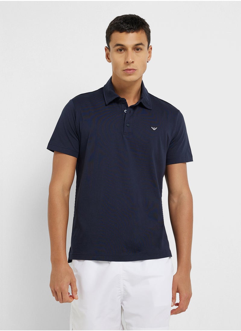 Beachwear Logo Polo Shirt