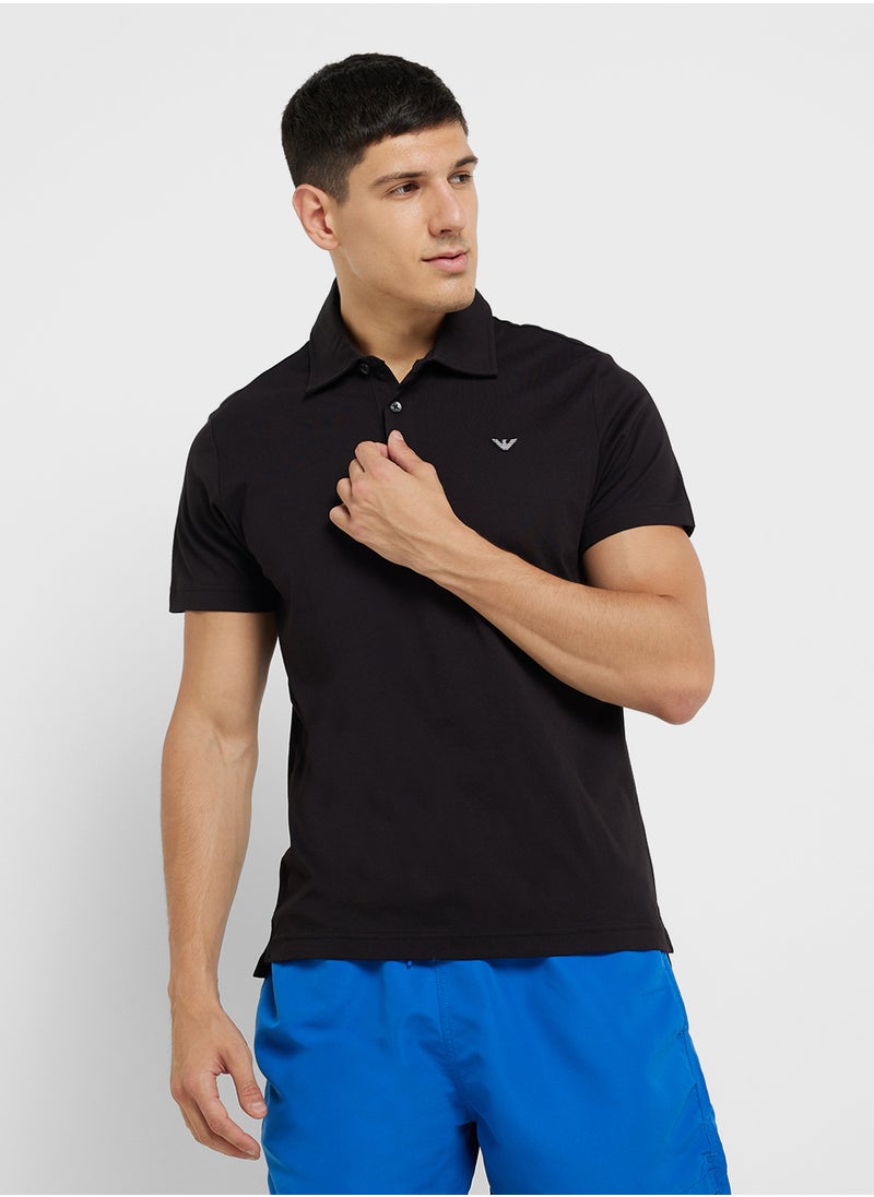 Beachwear Logo Polo Shirt