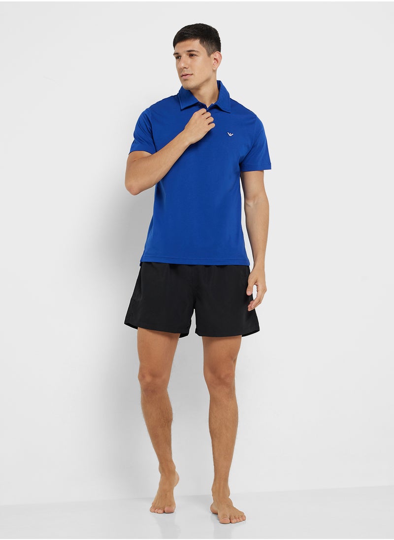 Beachwear Logo Polo Shirt