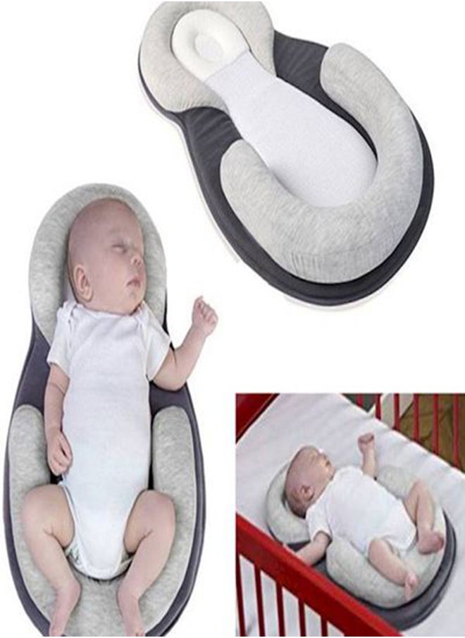 Baby Orthopedic Pillow For Flat Head Syndrome Prevention Anti - Roll Adjustable Crib Mattress