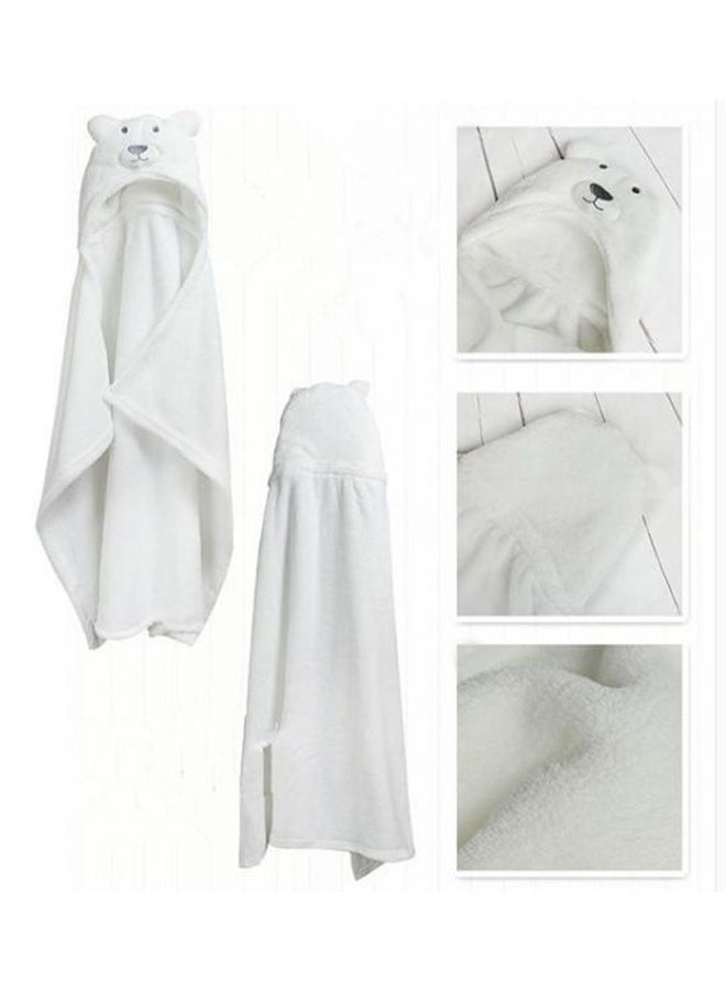Hooded Polar Bear Blanket,1 Pcs Baby Animal cloak, Cute  Natural Swaddle Blanket Wrap, Baby Hooded Fleece Swaddle Blanket Newborn Cartoon Receiving Blanket Soft Plush Sleeping Bag Sak Stroller Wrap