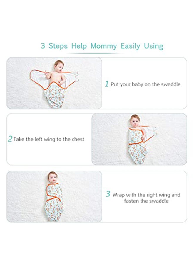 2-Piece Pattern Printed Comfortable Swaddle Set