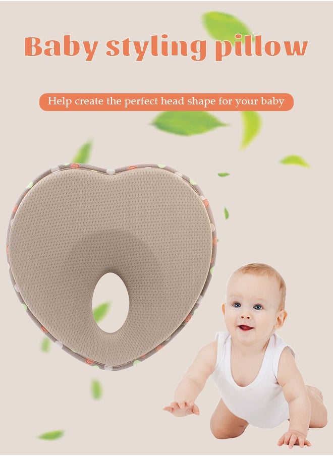 Flat Head Baby Pillow to Prevent Flat Head Infant Head Neck Support Cushion Pad Infant Pillow to Prevent Flat Head Baby Head Shaping Pillow, Baby Pillows for Sleeping for Newborn