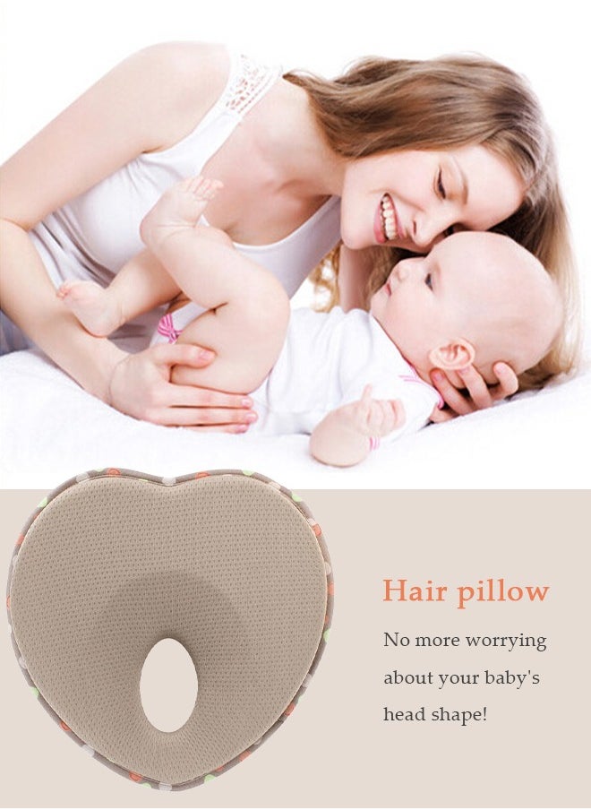 Flat Head Baby Pillow to Prevent Flat Head Infant Head Neck Support Cushion Pad Infant Pillow to Prevent Flat Head Baby Head Shaping Pillow, Baby Pillows for Sleeping for Newborn