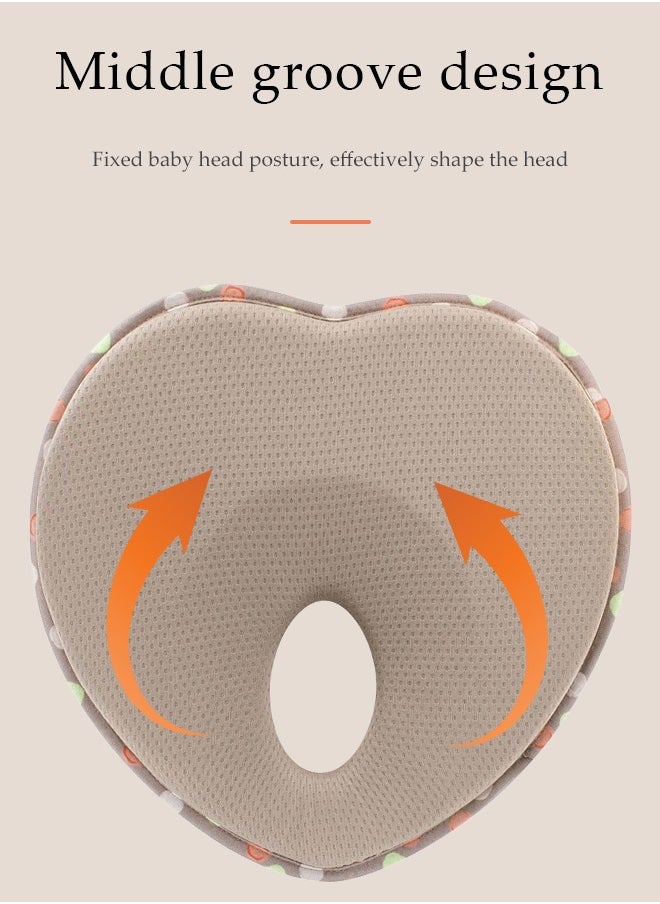 Flat Head Baby Pillow to Prevent Flat Head Infant Head Neck Support Cushion Pad Infant Pillow to Prevent Flat Head Baby Head Shaping Pillow, Baby Pillows for Sleeping for Newborn