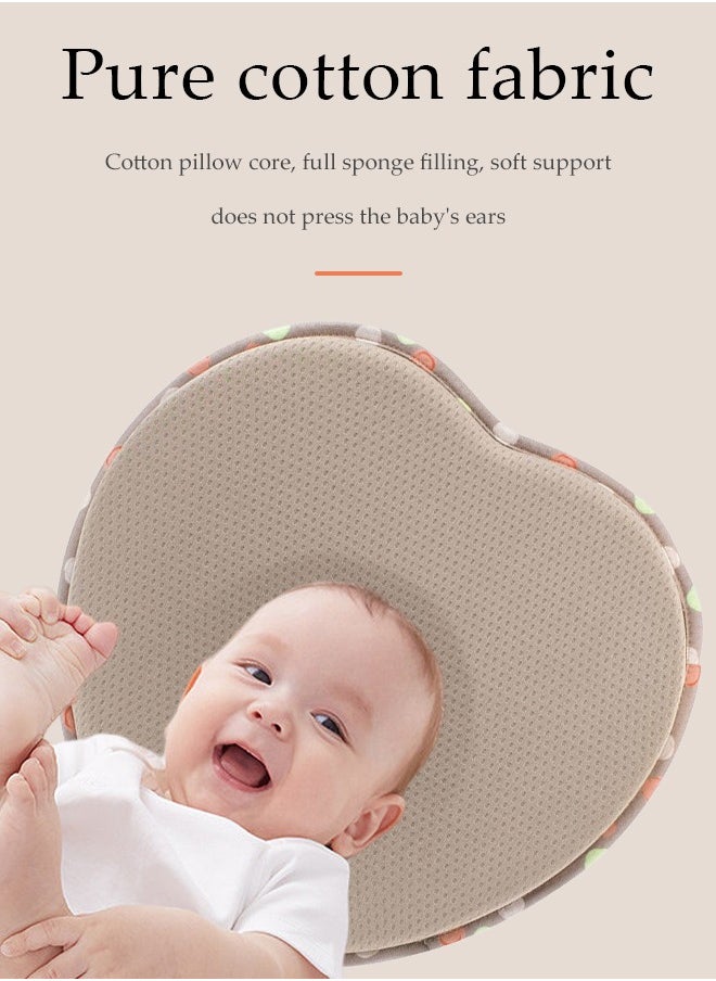 Flat Head Baby Pillow to Prevent Flat Head Infant Head Neck Support Cushion Pad Infant Pillow to Prevent Flat Head Baby Head Shaping Pillow, Baby Pillows for Sleeping for Newborn