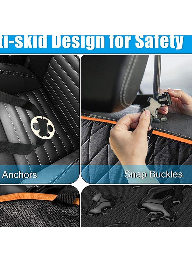 Dog Back Seat Cover Protector Orange/Black 50x3x32cm