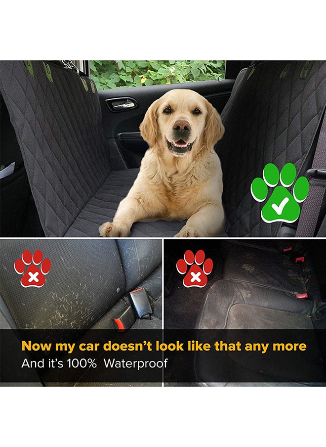 Dog Back Seat Cover Protector Orange/Black 50x3x32cm