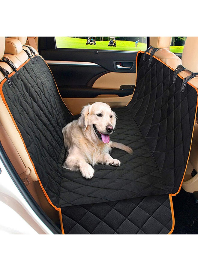 Dog Back Seat Cover Protector Orange/Black 50x3x32cm