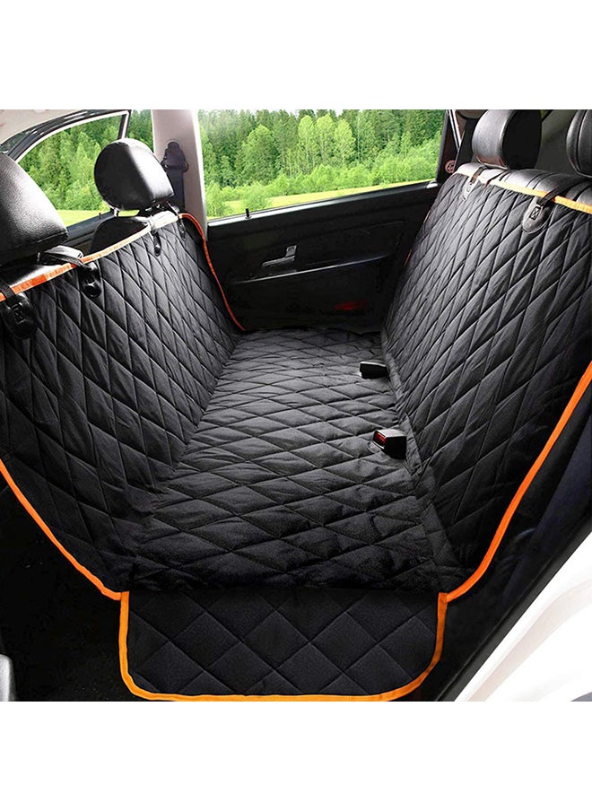 Dog Back Seat Cover Protector Orange/Black 50x3x32cm
