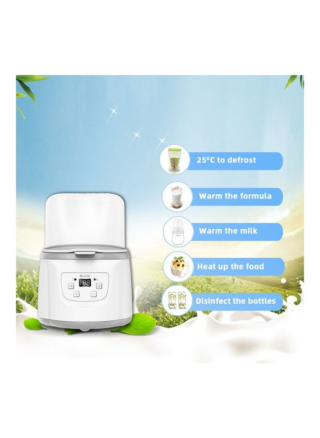 Baby Bottle Warmer 5-in-1 Digital Baby Food Heater with Timer Digital Display Double Bottle Steam Sterilizer Defrosting Portable Warmer for Breastmilk and Formula