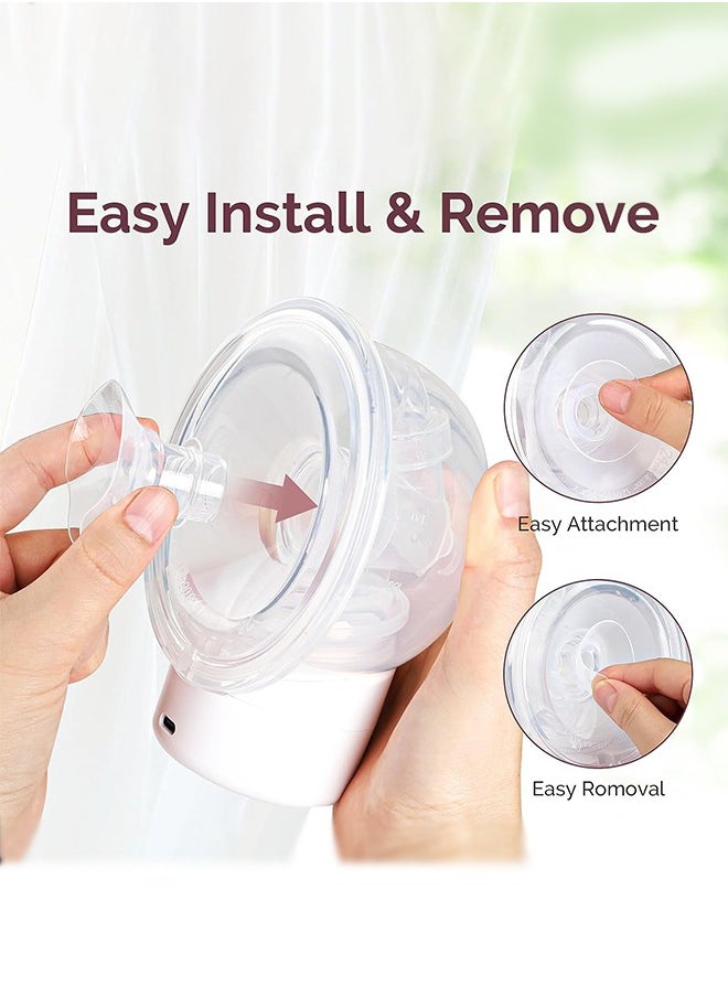 Premium 9-Piece Breast Pump Insert Kit with 5 Sizes (13/15/17/19/21mm) + Silicone Diaphragm u0026 Duckbill Valves | Universal Fit for 24mm Shields | BPA-Free Comfort for Pain-Free Pumping