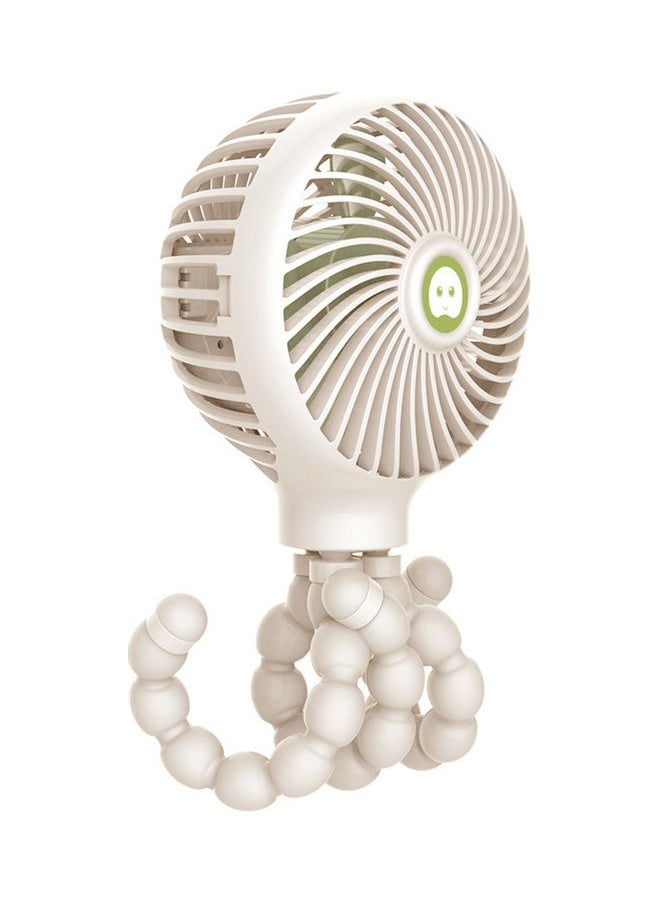 Mini USB Baby Stroller Fan, HOME Portable Mini Handheld Stroller Fan,Personal Portable Car Seat Baby Fan with Flexible Tripod,USB or Battery Powered Desk Fan with Adjustable 3 Speeds