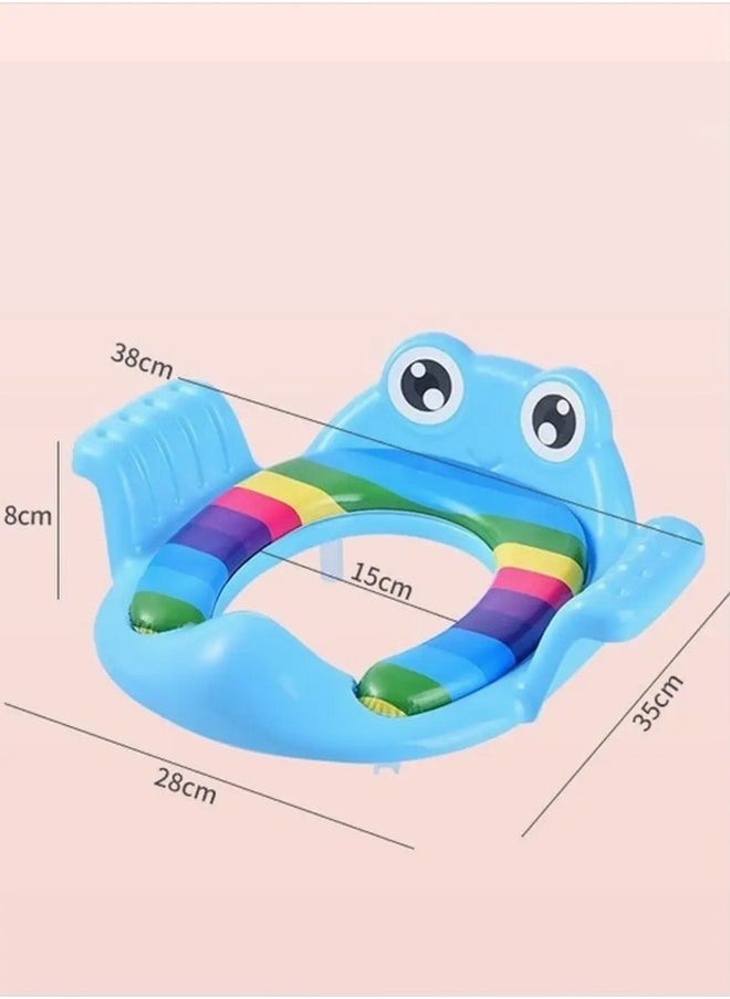 Potty Training Toilet Seat Cover for Kids Toddlers Boys Girls with Urine Splash Guard Toilet Seat Ring Adjustable Non-slip Mat