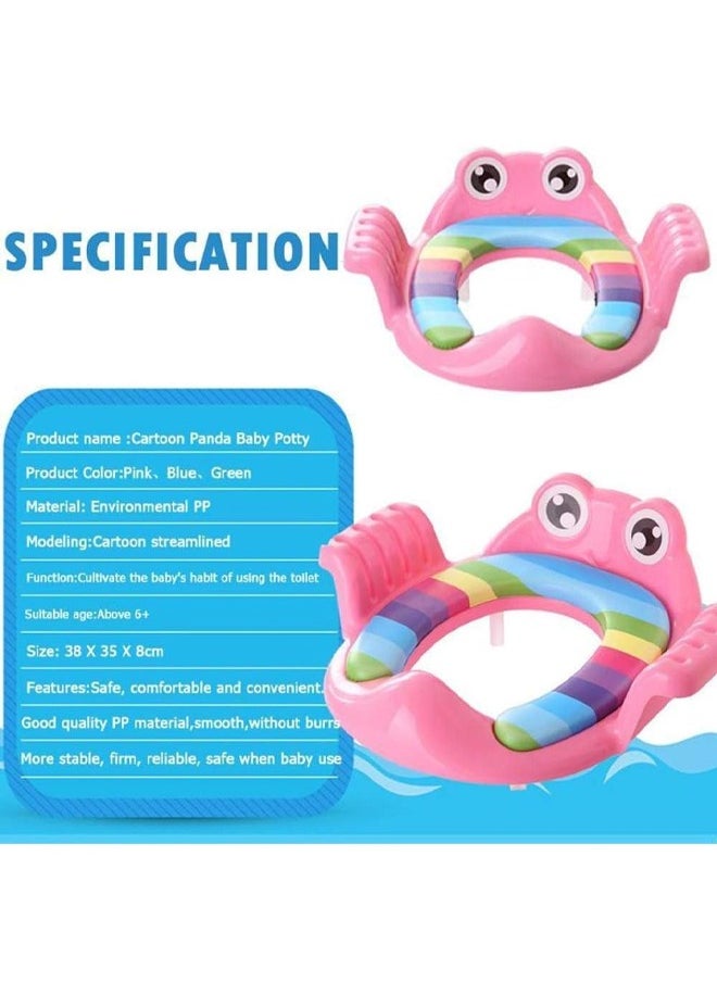 Potty Training Toilet Seat Cover for Kids Toddlers Boys Girls with Urine Splash Guard Toilet Seat Ring Adjustable Non-slip Mat