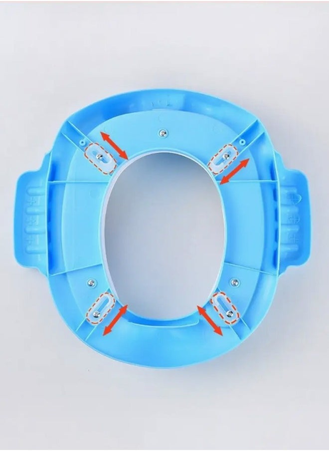 Potty Training Toilet Seat Cover for Kids Toddlers Boys Girls with Urine Splash Guard Toilet Seat Ring Adjustable Non-slip Mat