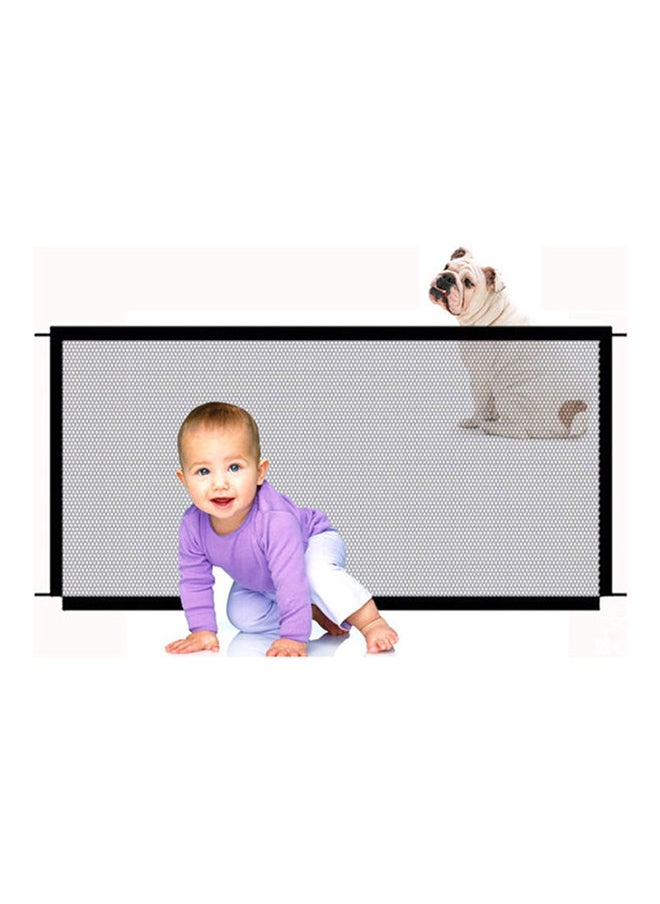 Ultra Durable Mesh Baby Safety Gate With 4 Sticky Wall Hooks for Easy Installation - Size 180x72 cm