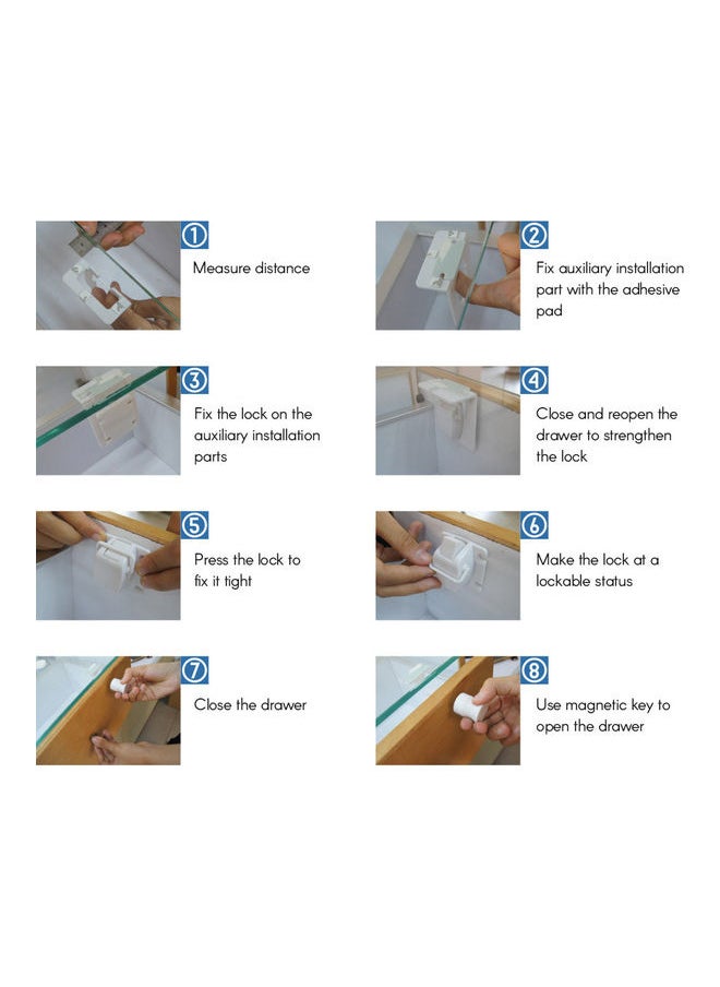 4-Piece Invisible Child Safety Safety Lock