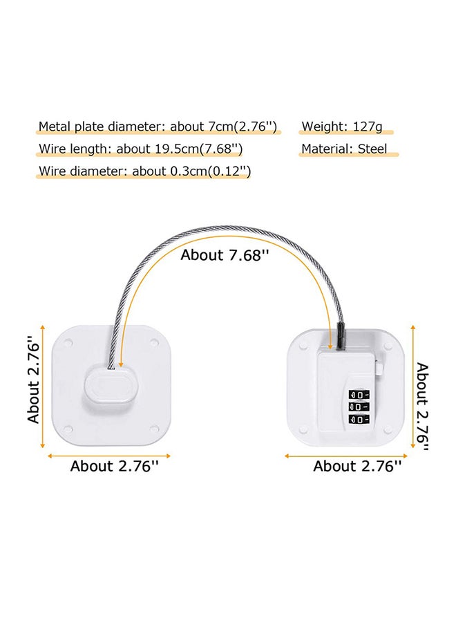Pack of 2 Password Fridge Lock