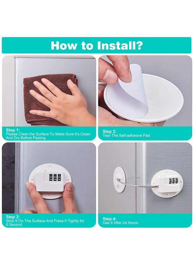 Pack of 2 Password Fridge Lock