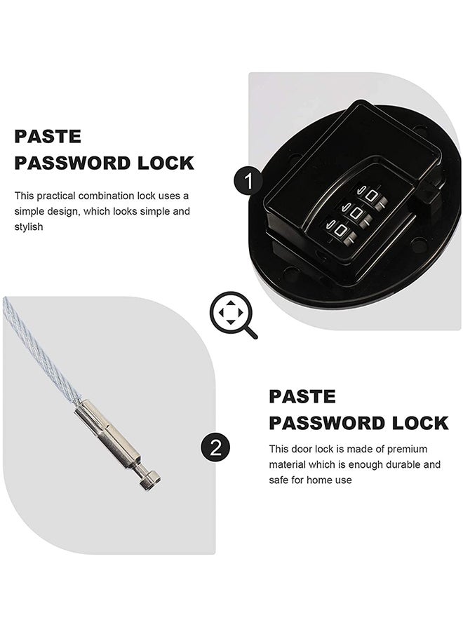 Pack Of 2 Password Refrigerator Lock - Black