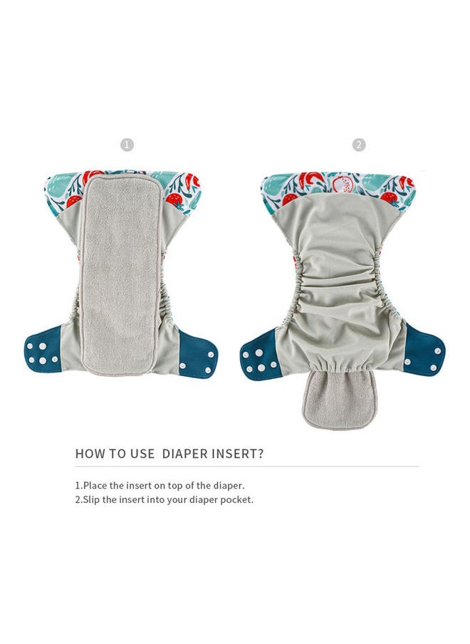 Pack Of 4 Washable Reusable Baby Cloth Diaper
