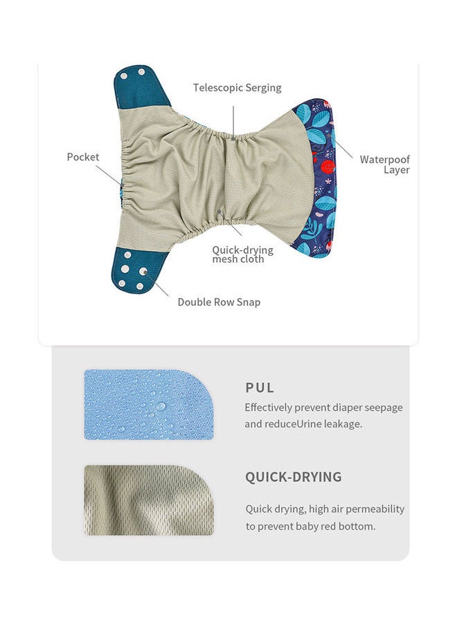 Pack Of 4 Washable Reusable Baby Cloth Diaper