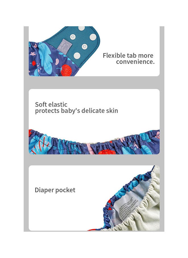 Pack Of 4 Washable Reusable Baby Cloth Diaper