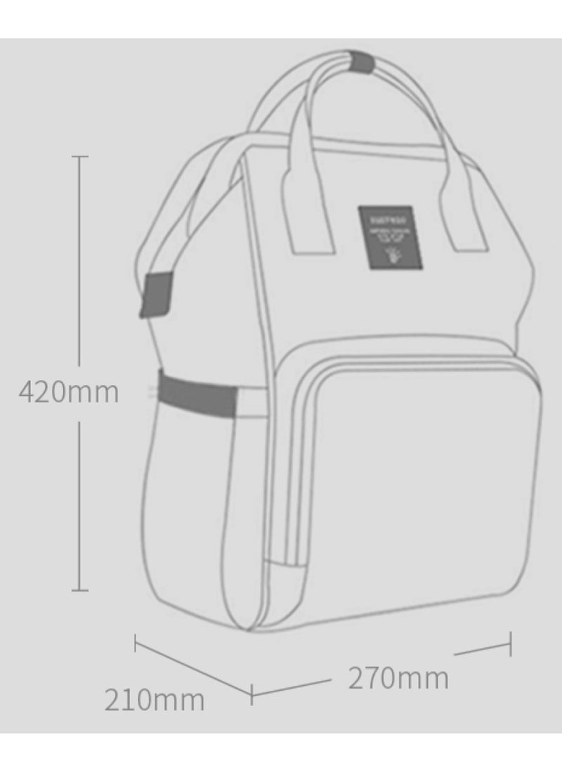 Diaper Bag Soft And Comfortable Padded Shoulder Straps - Unicorn Blue