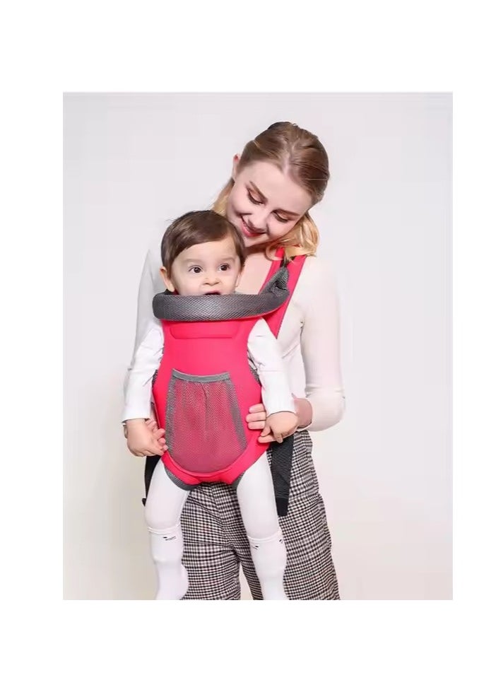 Baby carrier with waist stool, lightweight baby carrier for newborns with hip seat and storage bag, baby waist carrier with waist support adjustable baby carrier, baby waist stool, infant maternity