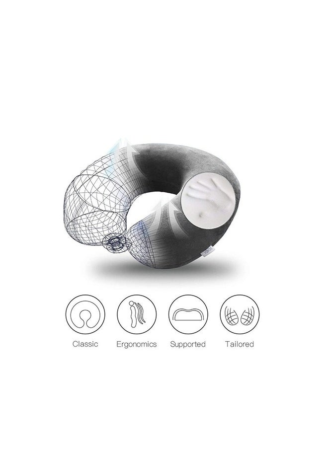 U-Shape Memory Foam Travel Pillow, Neck Pillow,Portable U Shape Neck Pillow Soft Memory Foam Office Car Airplane Traveling Neck Pillows