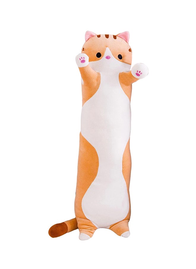 Cat Shaped Plush Pillow Polyester Brown 35X15X20centimeter