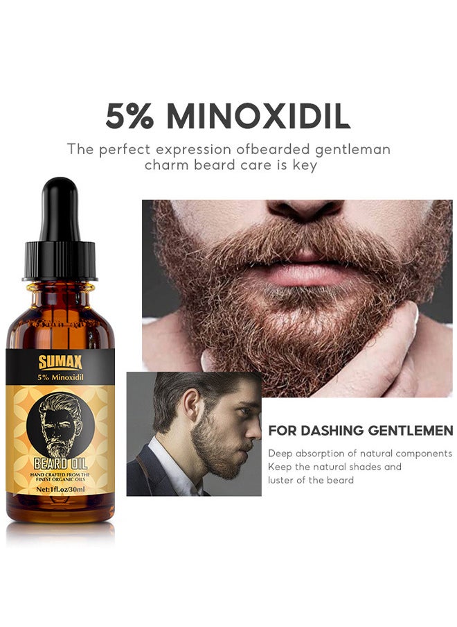 Beard Growth Oil, With 5% Minoxidil 30ML