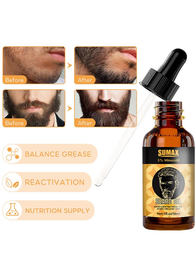 Beard Growth Oil, With 5% Minoxidil 30ML