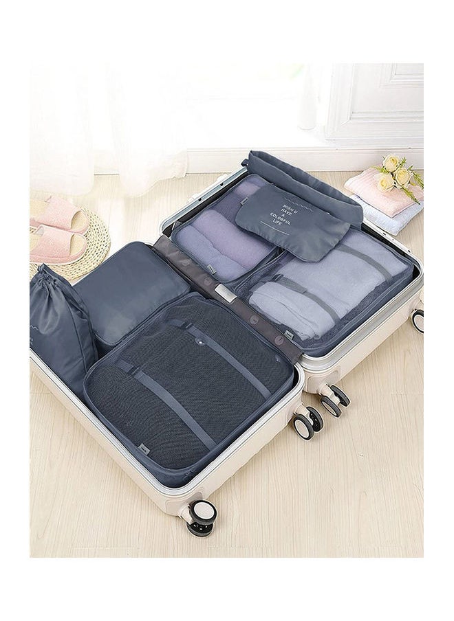 7-Piece Waterproof Luggage Set Grey
