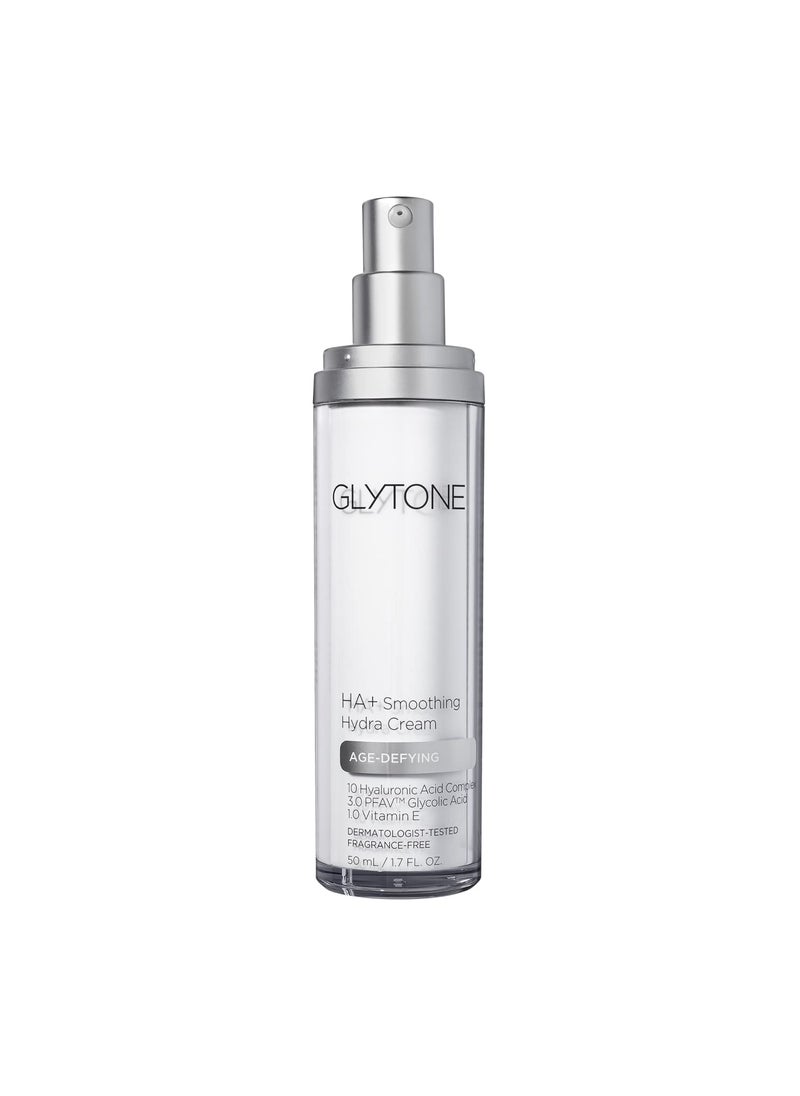Glytone AgeDefying HA Smoothing Hydra Cream  DermatologistTested  ParabenFree  17 fl oz
