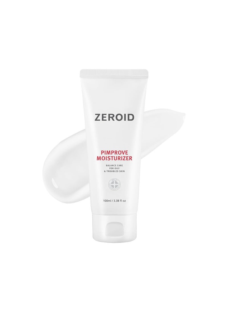 ZEROID Pimprove Moisturizer Korean Dermocosmetic  Hyaluronic Acid  Skin Barrier  100ml 338 fl oz