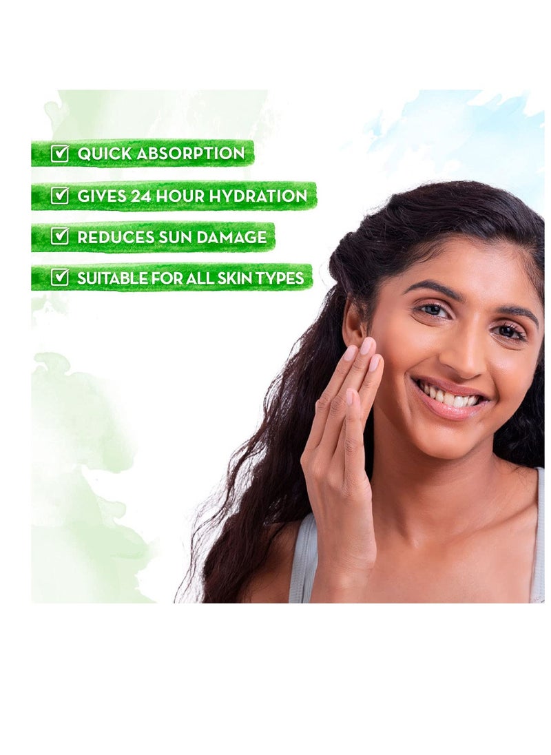 Mamaearth Ubtan Ultra Light Oil-Free Gel Face Moisturizer | Deep Hydration with Saffron & Turmeric | Helps Reduce Sun Damage | Long Lasting & Fast Absorbing | 6.76 Fl Oz/200ml