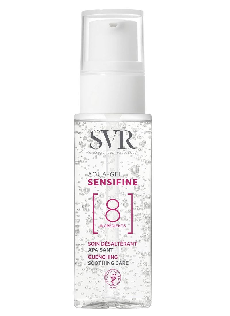 SVR Sensifine Aqua Gel Face Moisturizer with Glycerin, Aloe Vera & Panthenol. Instantly Soothe & Intensely Moisturize Normal to Combination, Sensitive Skin. Fragrance Free, 1.3 Fl.oz.